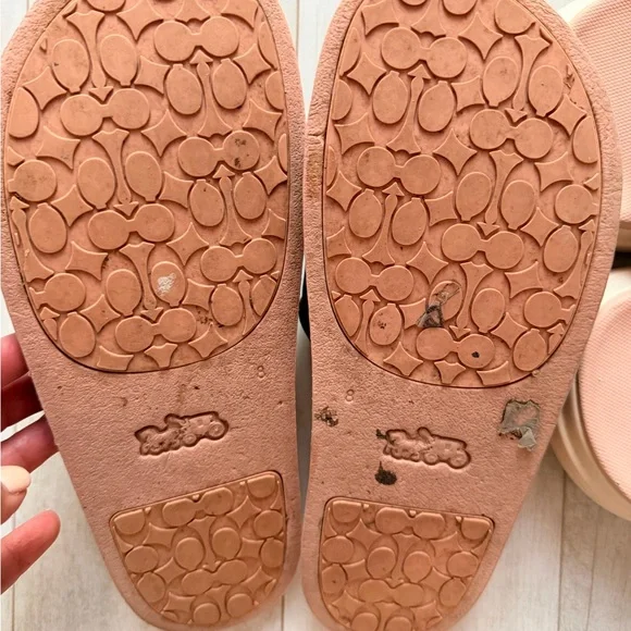 Coach Pink and Brown Floral Slides - Picture 4 of 6